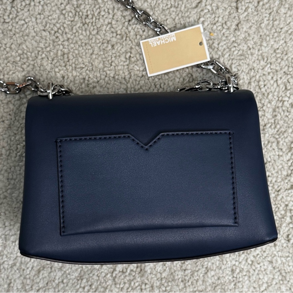 NWT Michael Kors Cece Small Crossbody Shoulder Bag Purse Navy Blue - Picture 8 of 10